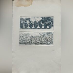 Disney Black and White Seven Dwarfs Metal Plates Print by Ron Pekar